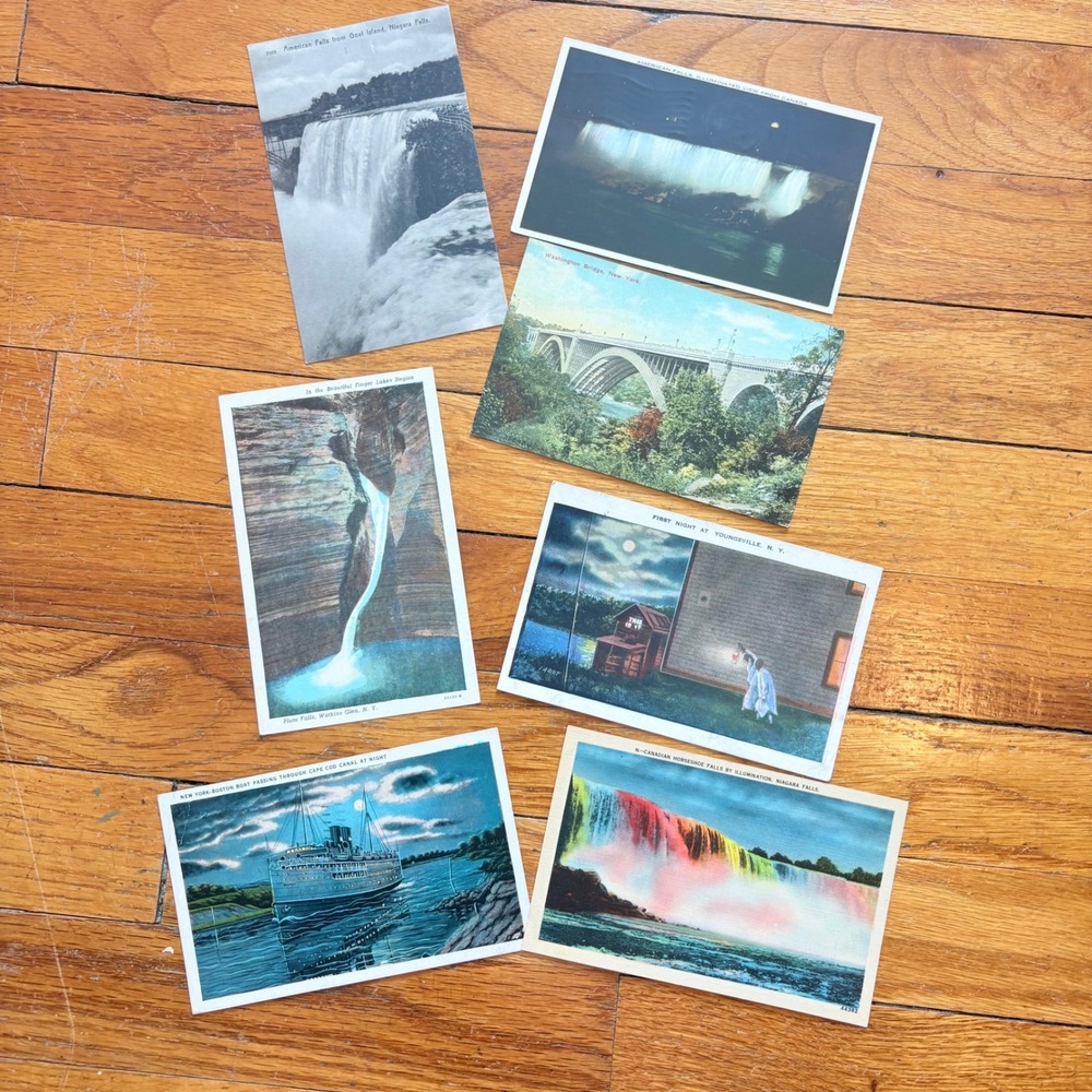 Vintage New York Postcard Lot of 7 New York Niagara Falls